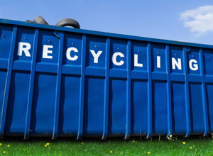 Recycling waste skip